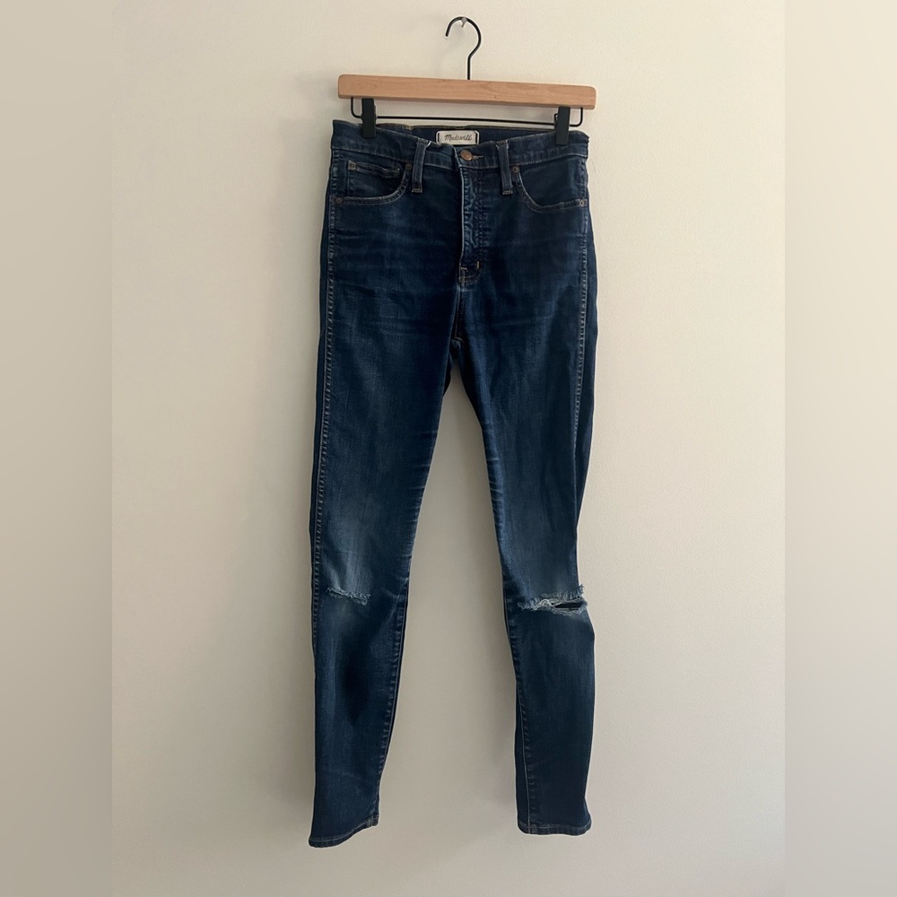 Madewell 10” High-Rise Skinny Jeans Dark Wash Size 27